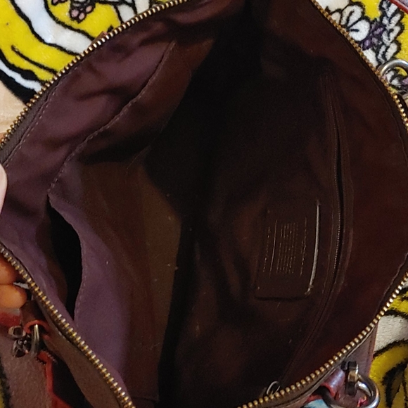 Slightly used Coach bag Snakeskin purple - Picture 4 of 6